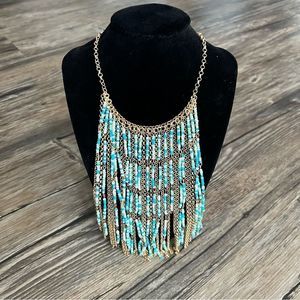 Tassel bib necklace